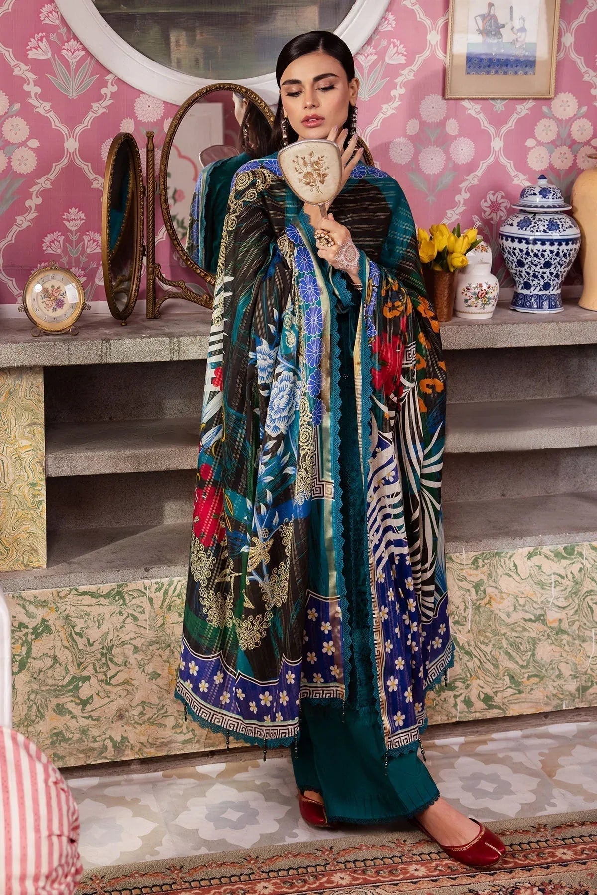 Nureh | Maya Lawn | NS-110 - Aqsa Fabrics