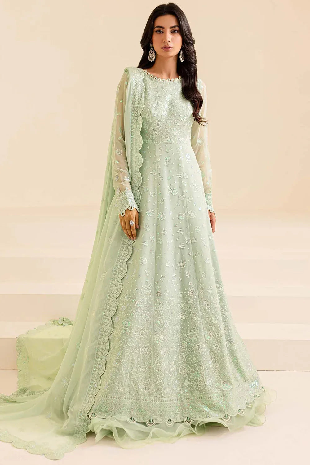 Farasha | Lumiere Formals | Aqua Dream - Aqsa Fabrics