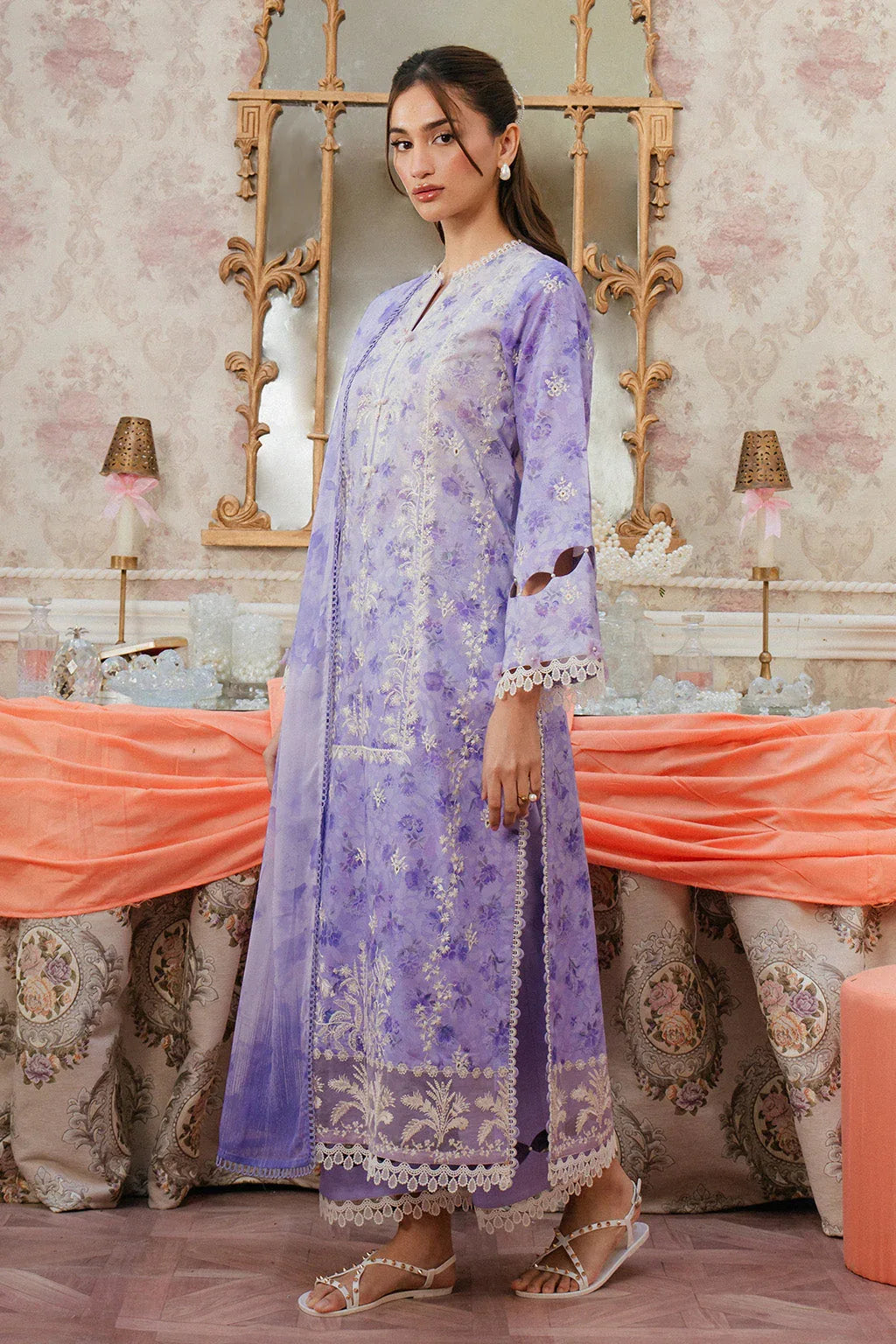Ayzel | Armelia Printed Lawn 25 | Delilah - Aqsa Fabrics