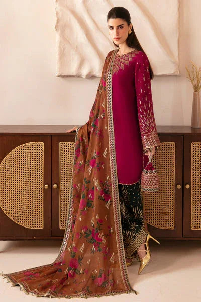 Jazmin | Formals Collection | Raw Silk UR-7038 - Aqsa Fabrics