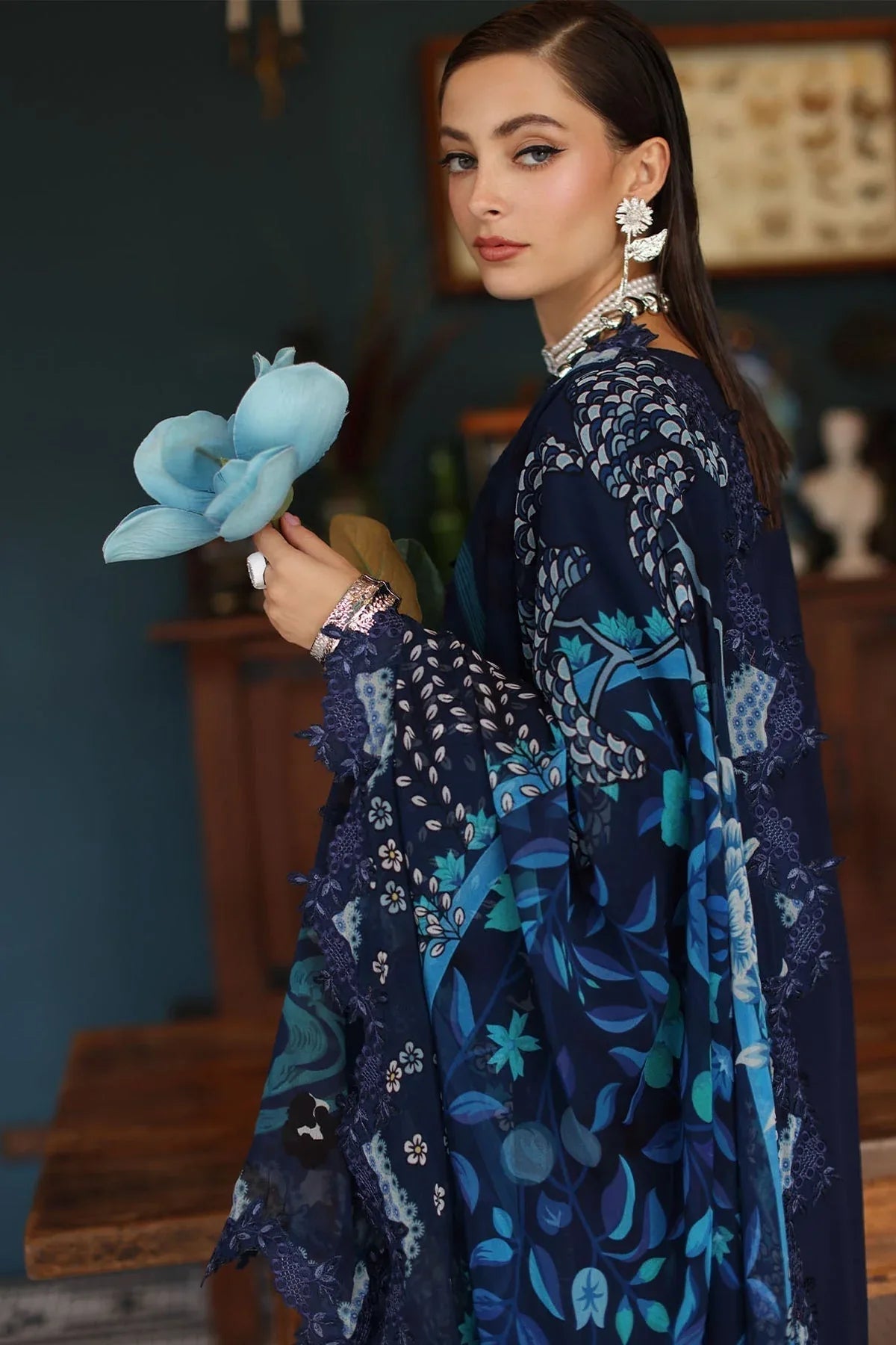 Nureh | Maya Lawn | NS-158 - Aqsa Fabrics