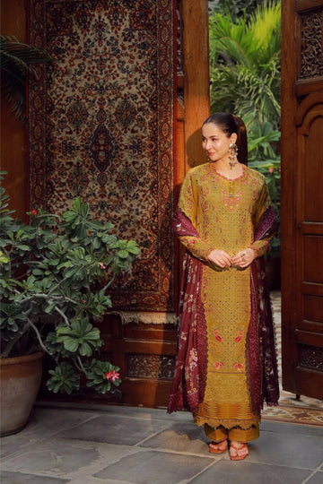 Maryam Hussain | Winter Shawl 25 | Soz - Aqsa Fabrics