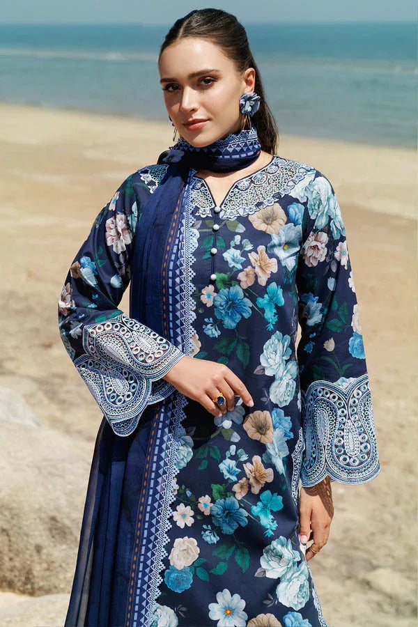 Farasha | Printed Essentials | Floral Blush - Aqsa Fabrics