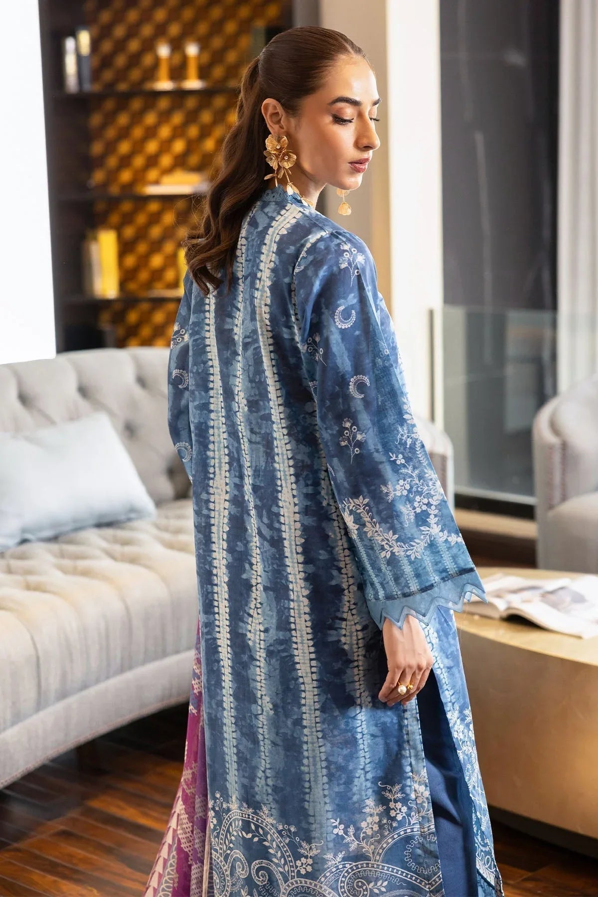 Nureh | Printed lawn 25 | SP-119 - Aqsa Fabrics
