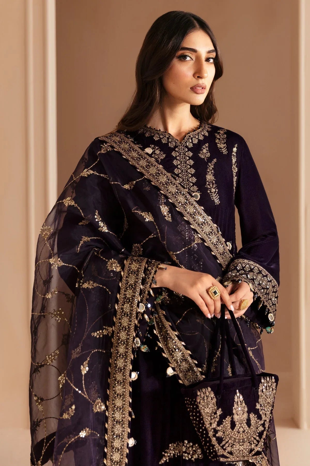Jazmin | Velvet Edit 24 |  Velvet Formal VF-2026 - Aqsa Fabrics