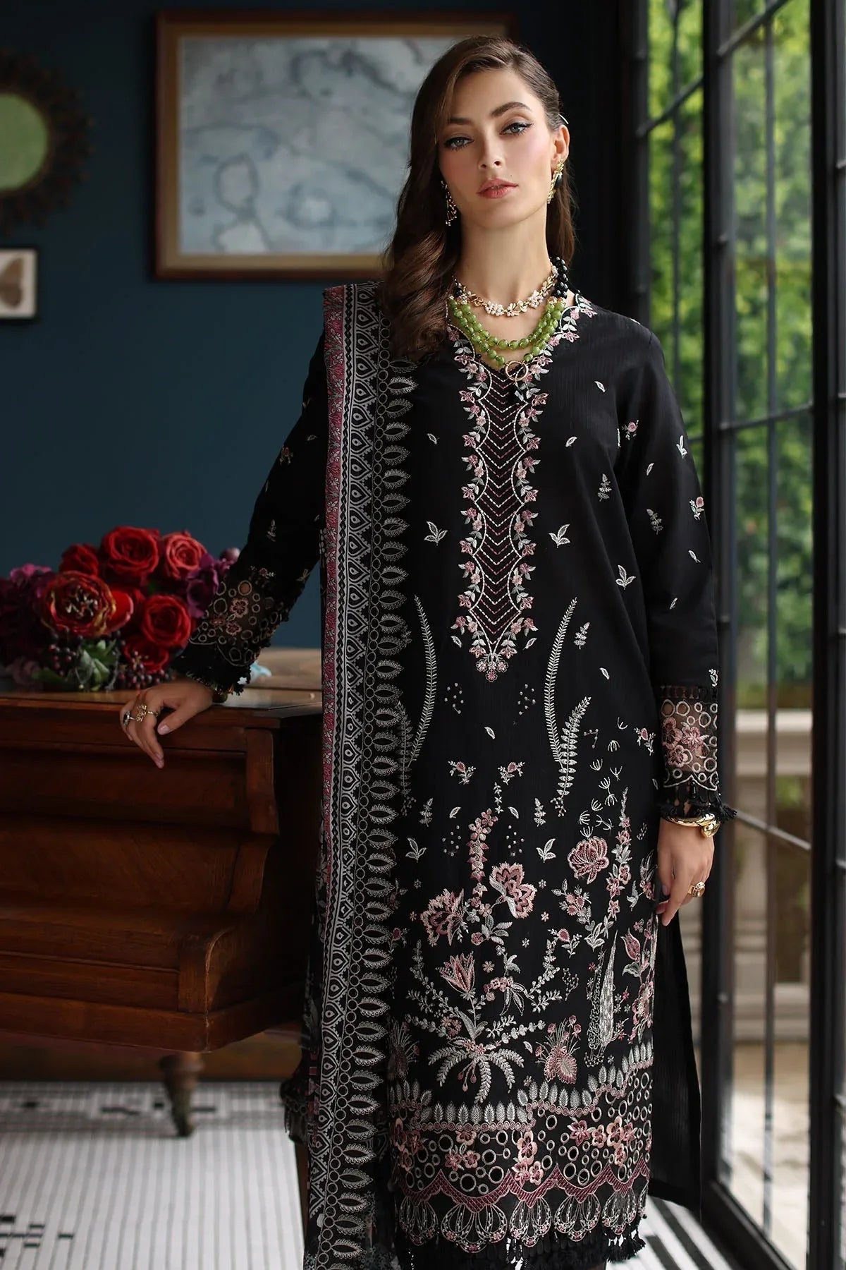Nureh | Maya Lawn | NS-153 - Aqsa Fabrics
