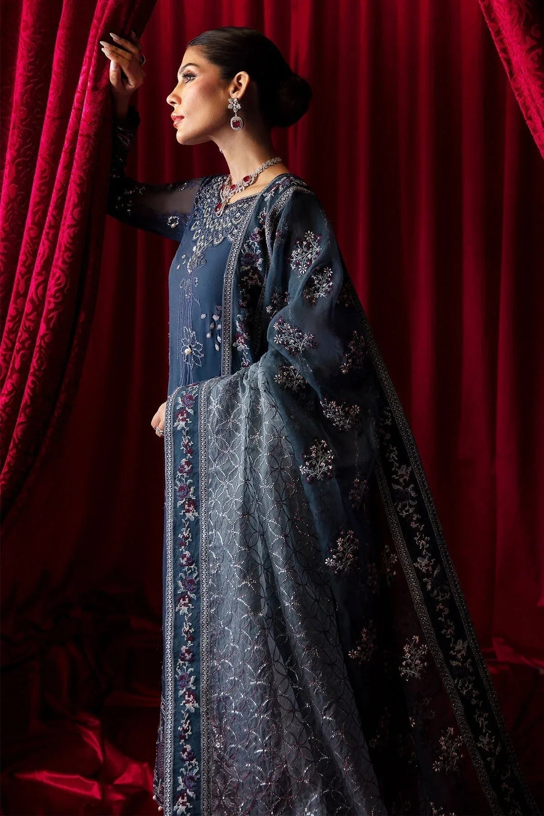 Nureh | Elanora Formal 24 | NEL-52-Cielle - Aqsa Fabrics