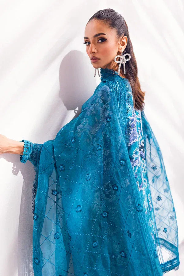 Nureh | Ballerina Formals | Blue Charm - Aqsa Fabrics