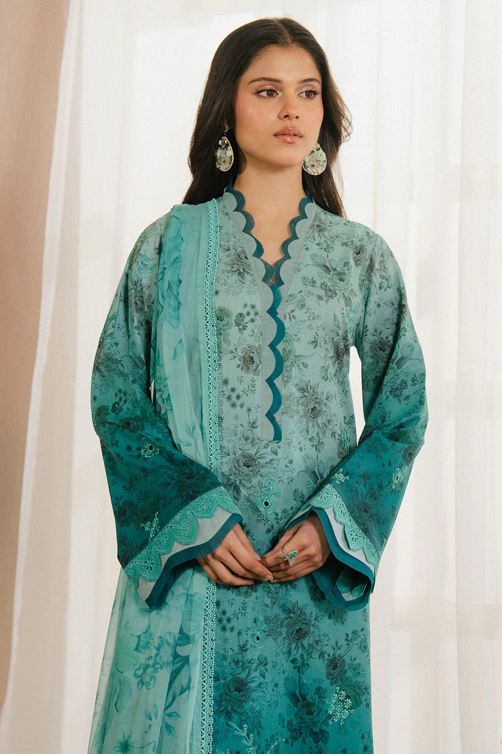 Ayzel | Armelia Printed Lawn 25 | Esmera - Aqsa Fabrics