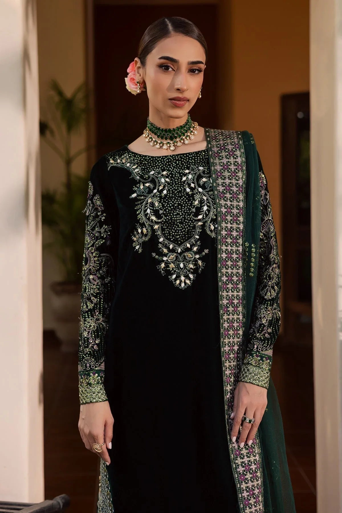 Nureh | Maya Velvet | NW-115 - Aqsa Fabrics