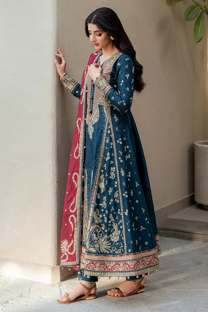 Jazmin | Shahkaar Luxury Lawn 25 | SL25-D3 - Aqsa Fabrics