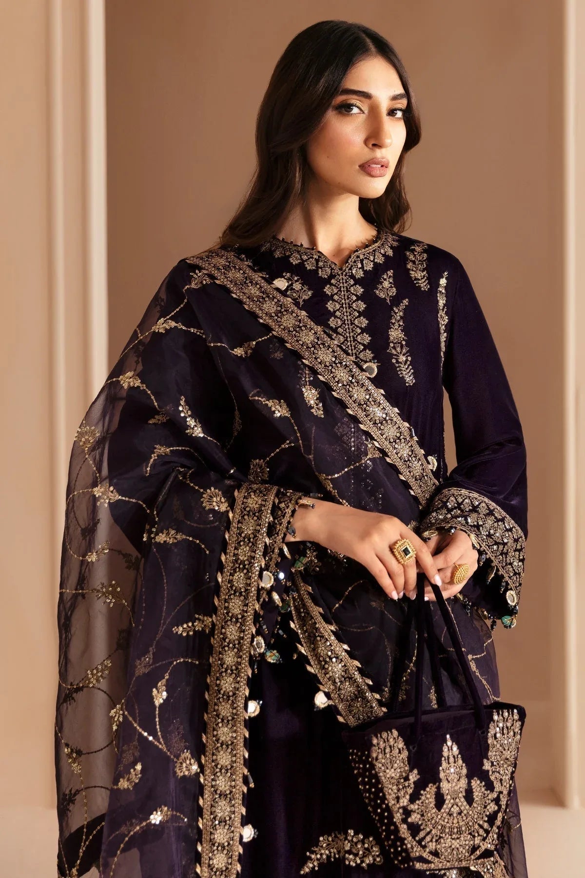 Jazmin | Velvet Edit 24 | Velvet Formal VF-2026 - Aqsa Fabrics