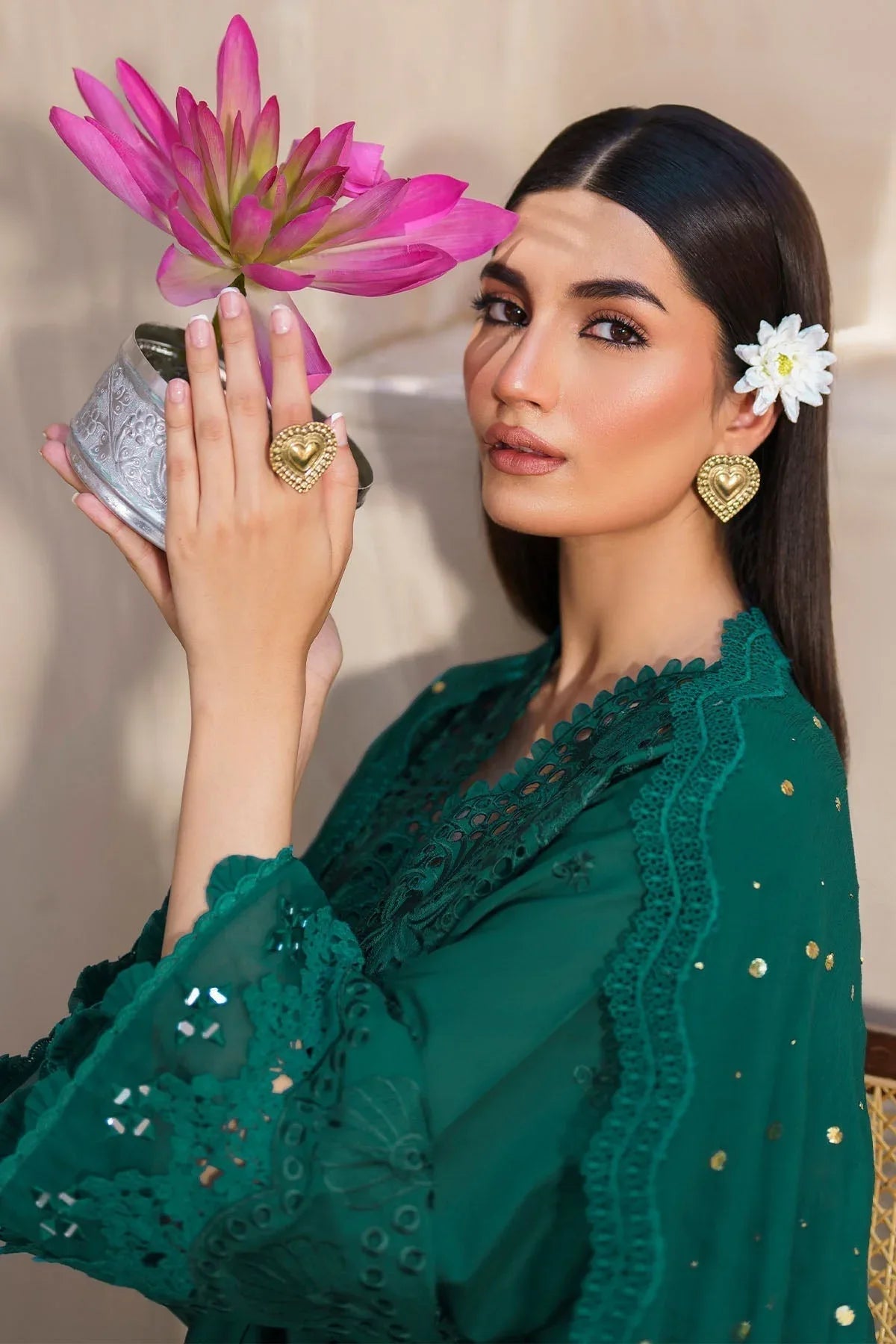 Nureh | Bazaar Lawn | NS-135 - Aqsa Fabrics