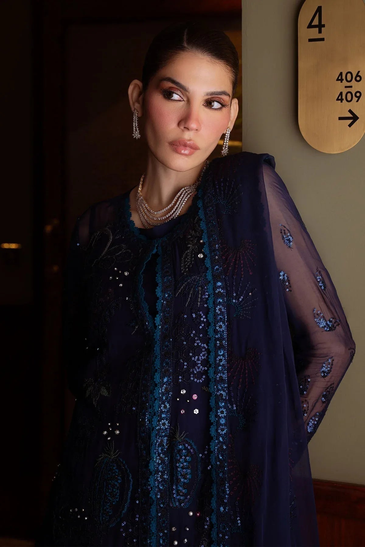 Nureh | Elaya Formals | NEL-87 - Aqsa Fabrics