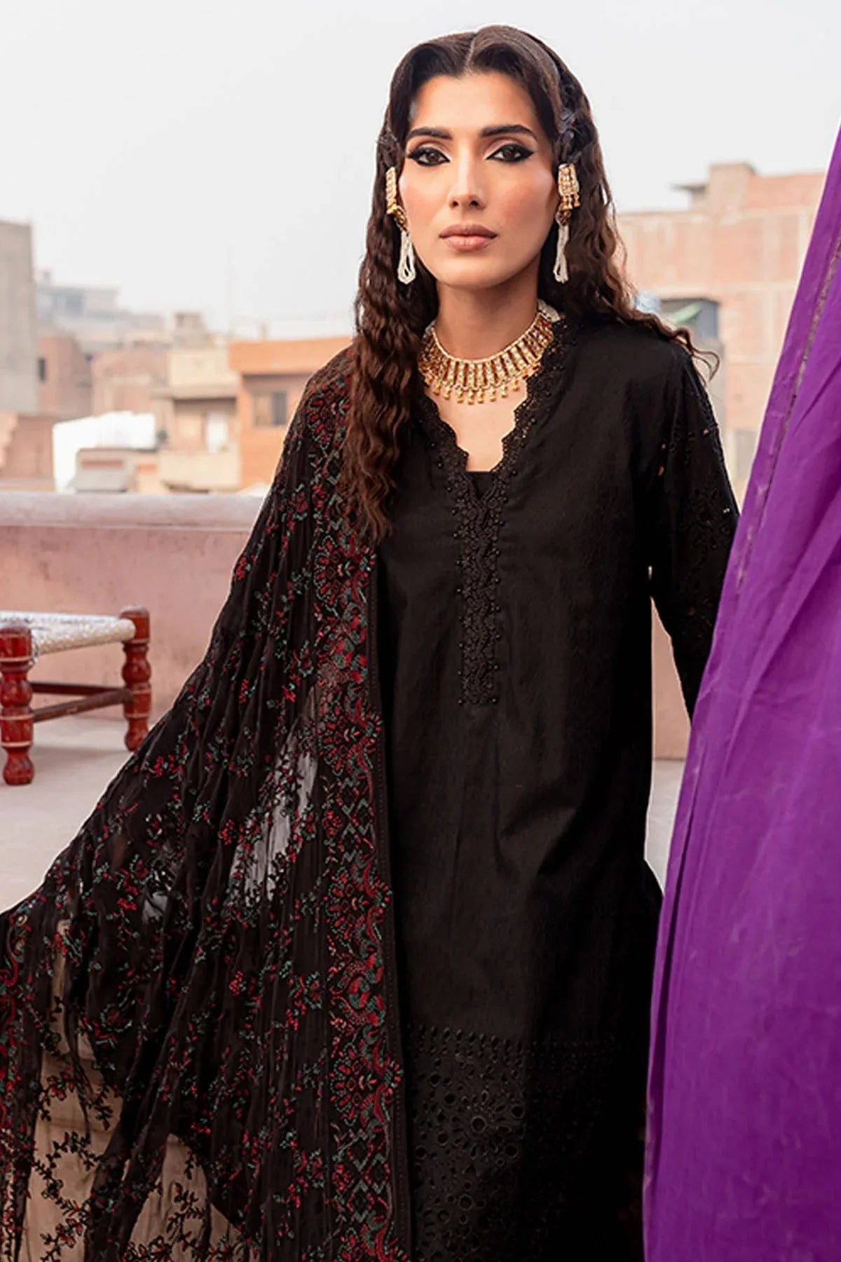 Nureh | Lawn Jacquard | NS-80 - Aqsa Fabrics