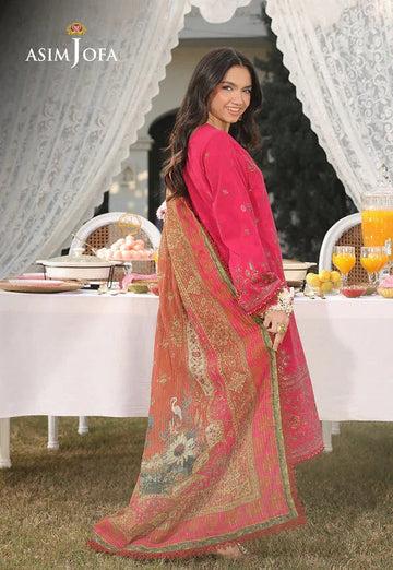 Asim Jofa | Summer Rhapsody | AJUBU-06 Embroidered Jacquard - Aqsa Fabrics