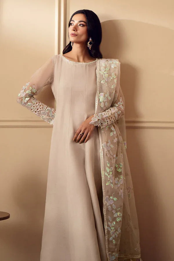 Baroque | Luxury Pret 25 | EMBROIDERED CHIFFON PR-893 - Aqsa Fabrics
