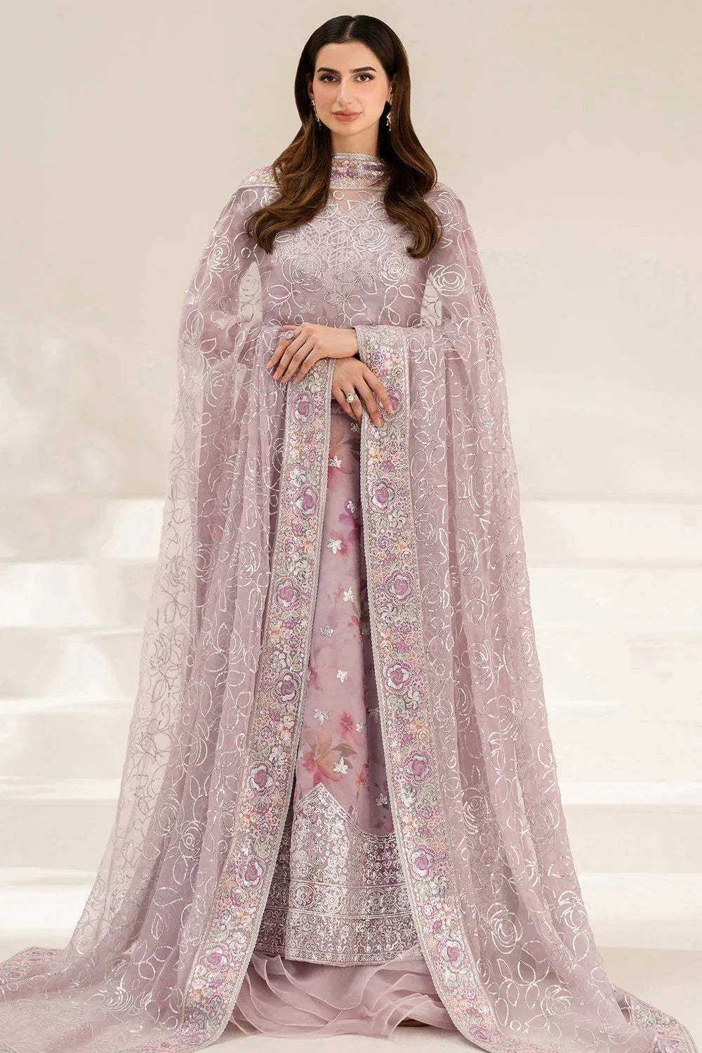 Farasha | Fiorella Formals | Lilly Passion - Aqsa Fabrics
