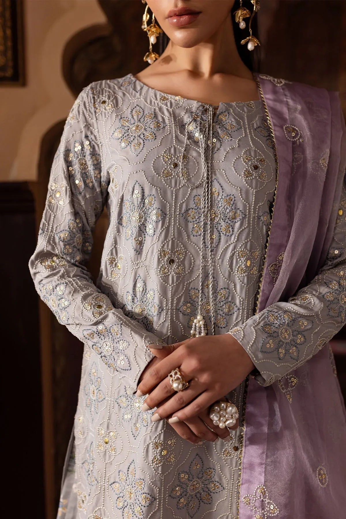 Nureh | Nur Mahal | NE-142 - Aqsa Fabrics
