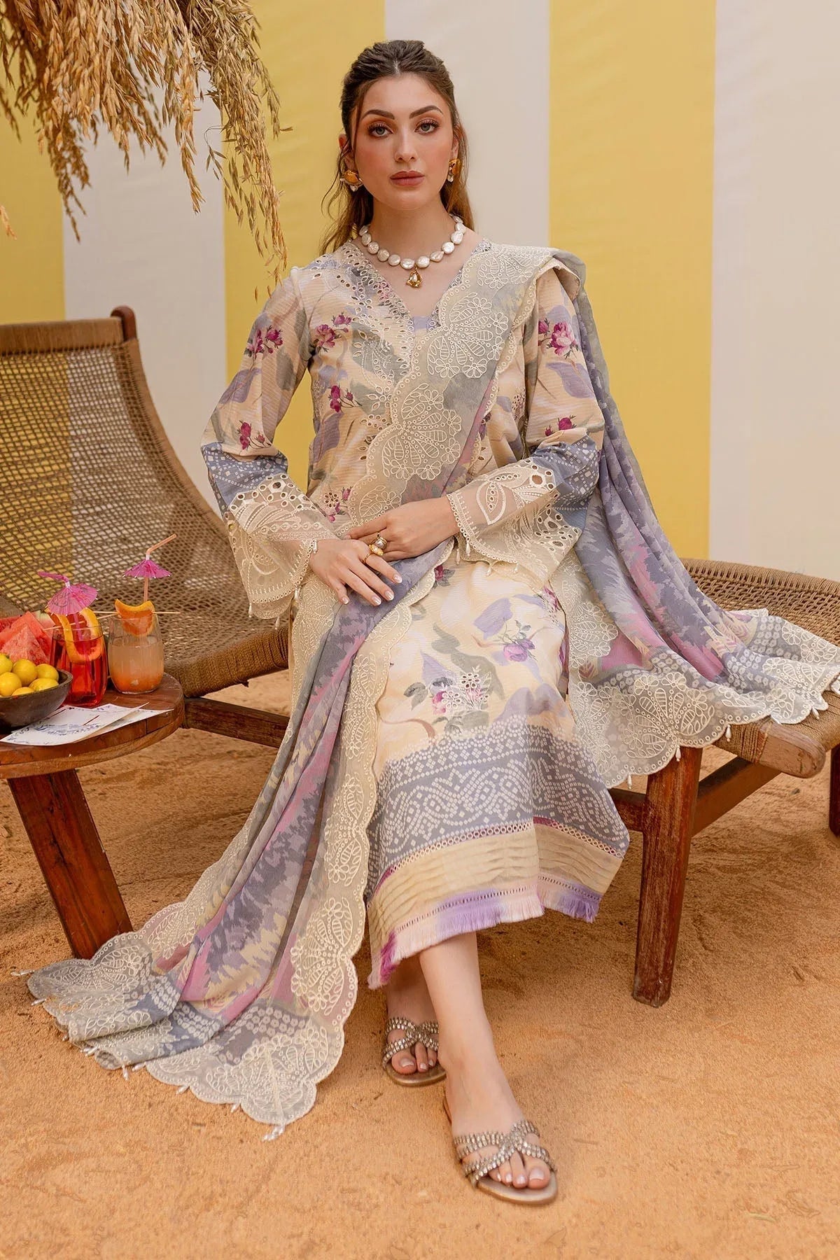 Nureh | Gardenia Lawn 25 | NSG-177 - Aqsa Fabrics