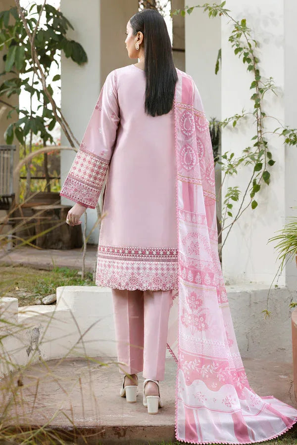 Farasha | Summer Weaves Embroidered Lawn | Muted Bloom - Aqsa Fabrics