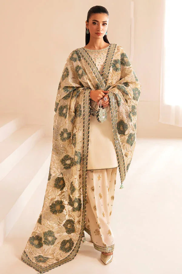Jazmin | Formals Collection | Raw Silk UR-7039 - Aqsa Fabrics