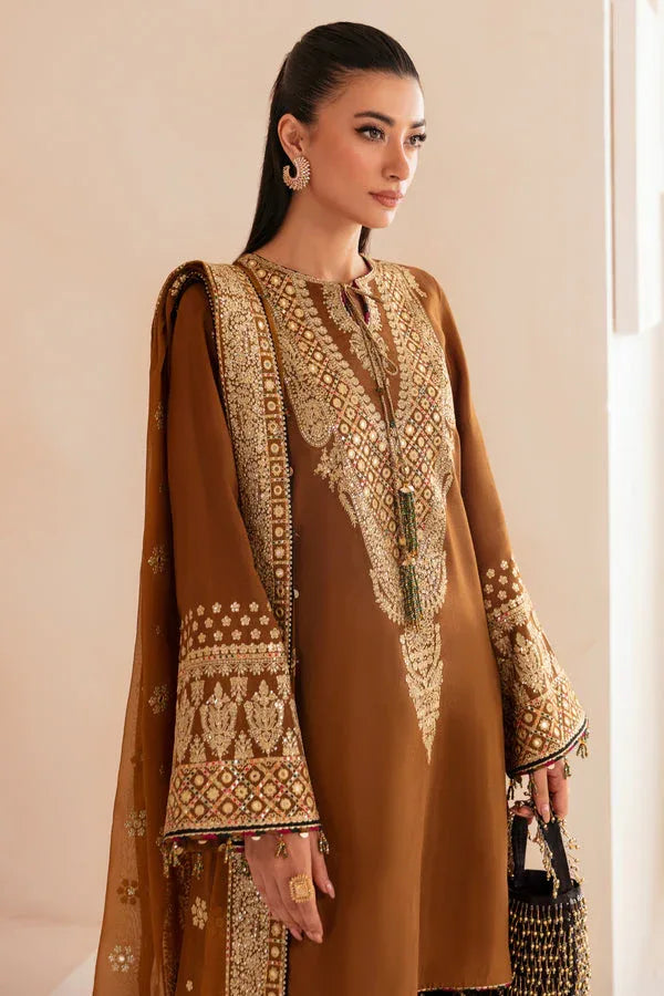 Jazmin | Formals Collection | Raw Silk UR-7037 - Aqsa Fabrics