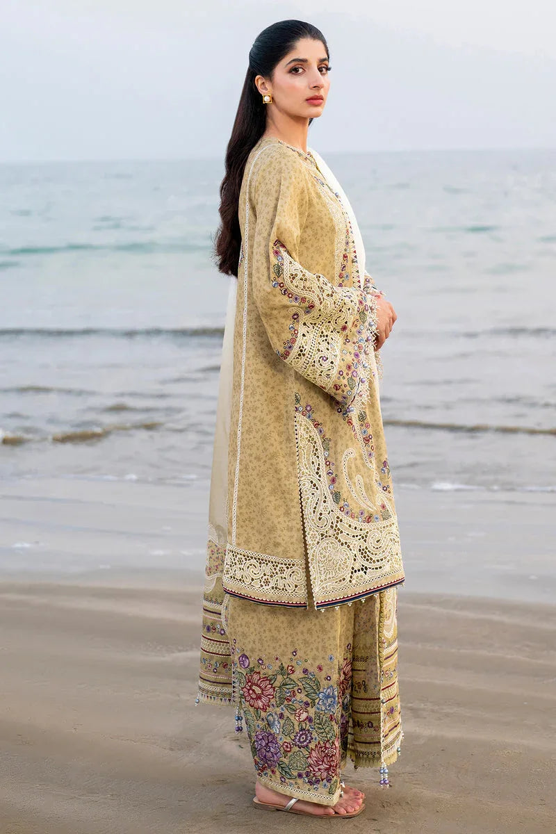 Jazmin | Shahkaar Luxury Lawn 25 | SL25-D4 - Aqsa Fabrics