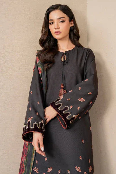 Jazmin | Winter Edition 24 | KHADDAR UW-0047 - Aqsa Fabrics