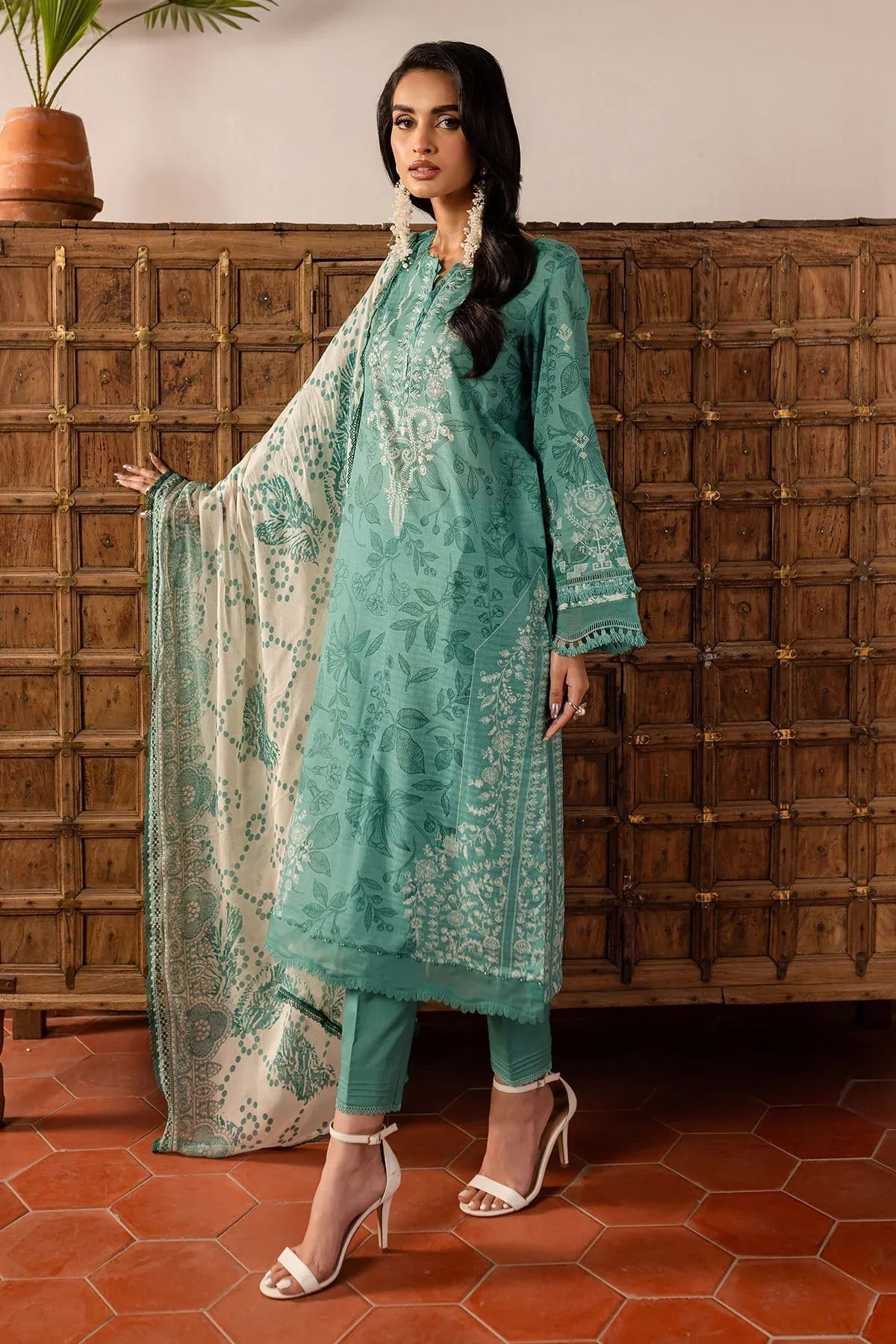 Nureh | Printed lawn 25 | SP-139 - Aqsa Fabrics