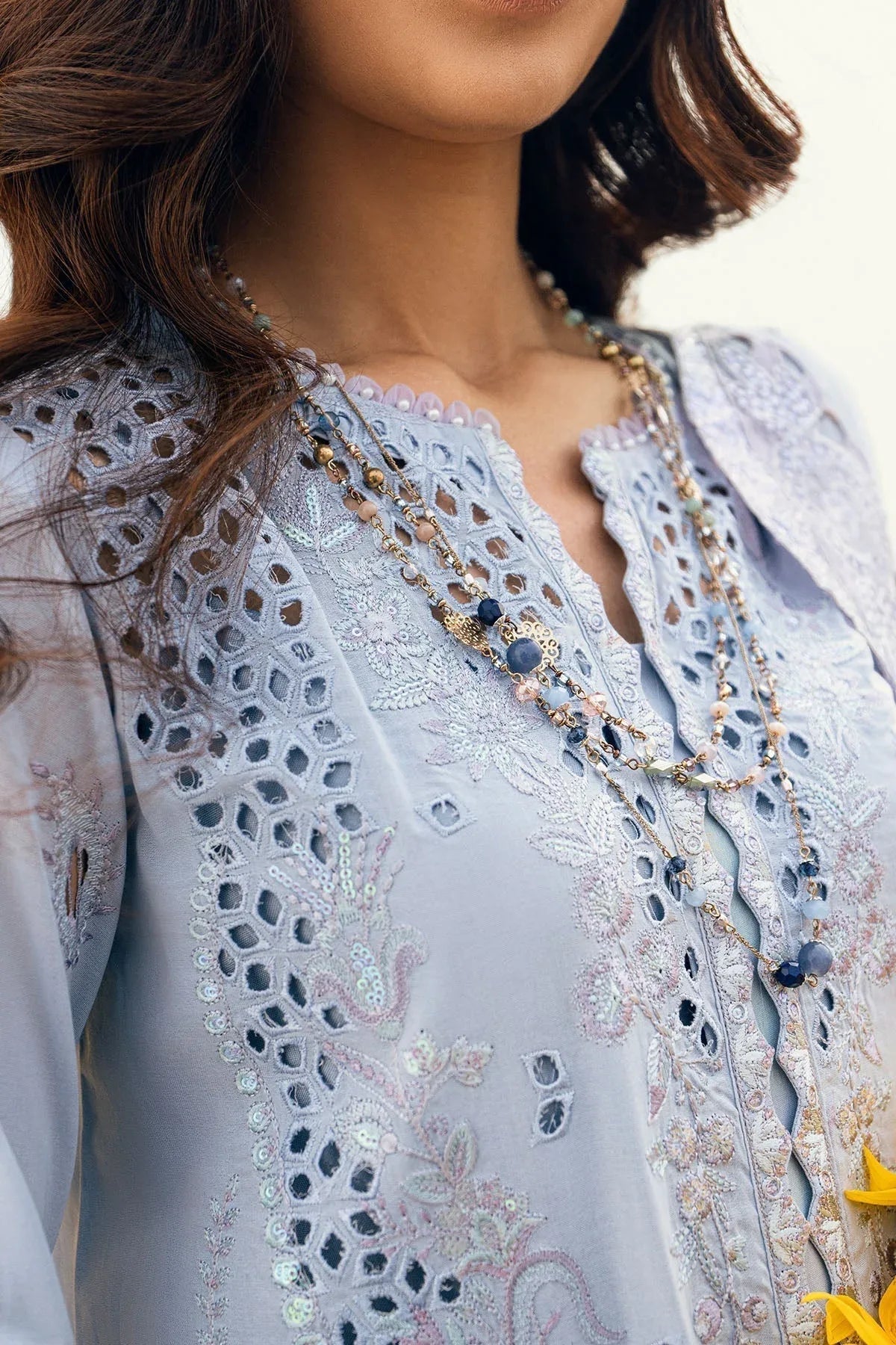 Nureh | Khuwab Luxury Lawn | NE-150 - Aqsa Fabrics