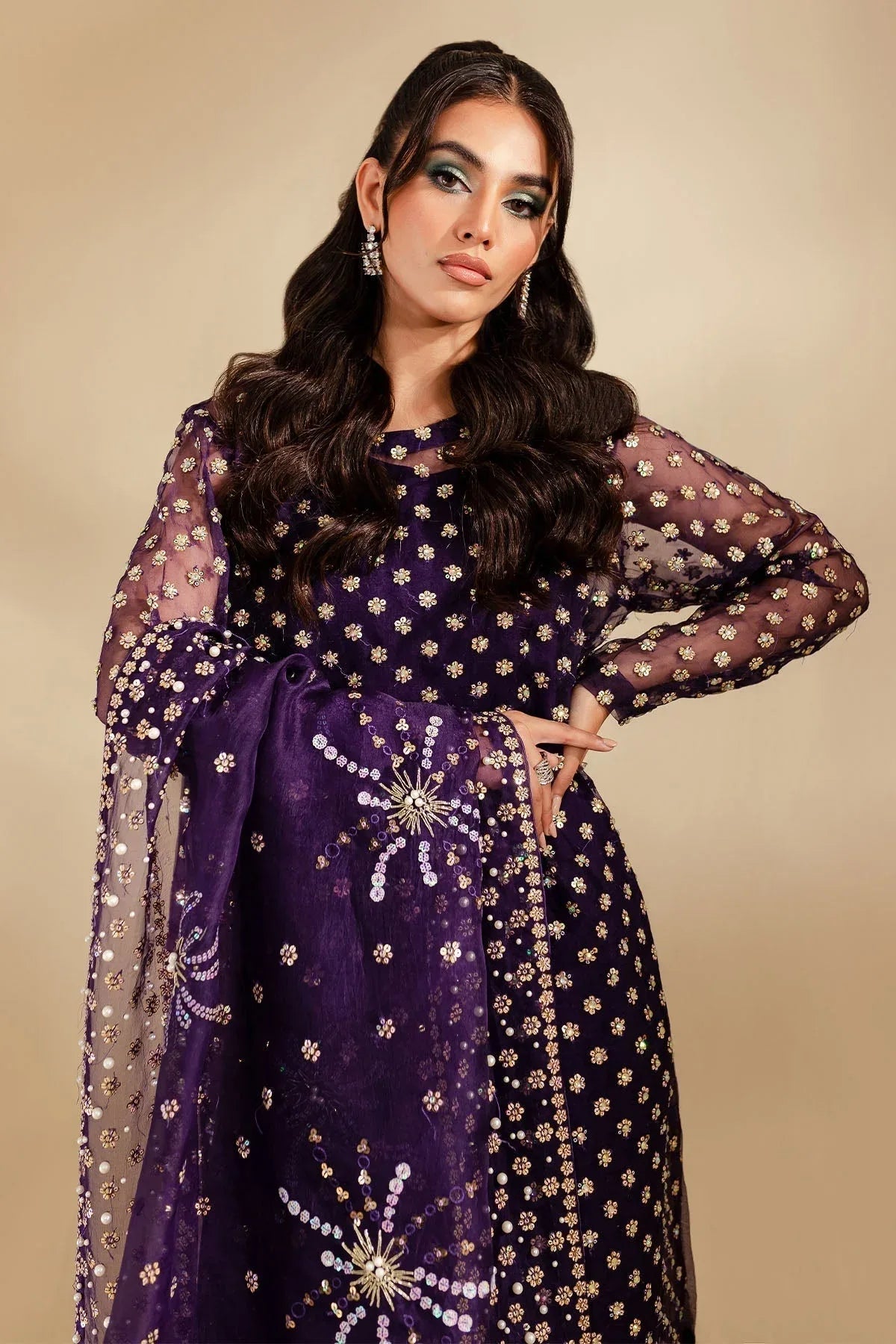 Nureh | Tiny Twinkles | WILD BEAUTY - Aqsa Fabrics