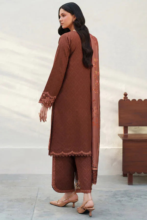 Farasha | Meline Premium Viscose 25 | Brown Clay - Aqsa Fabrics