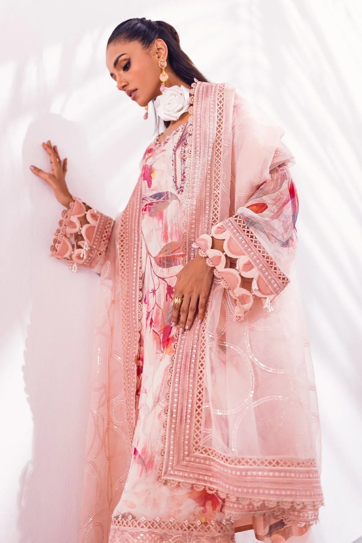 Nureh | Ballerina Formals | OAK MIST - Aqsa Fabrics
