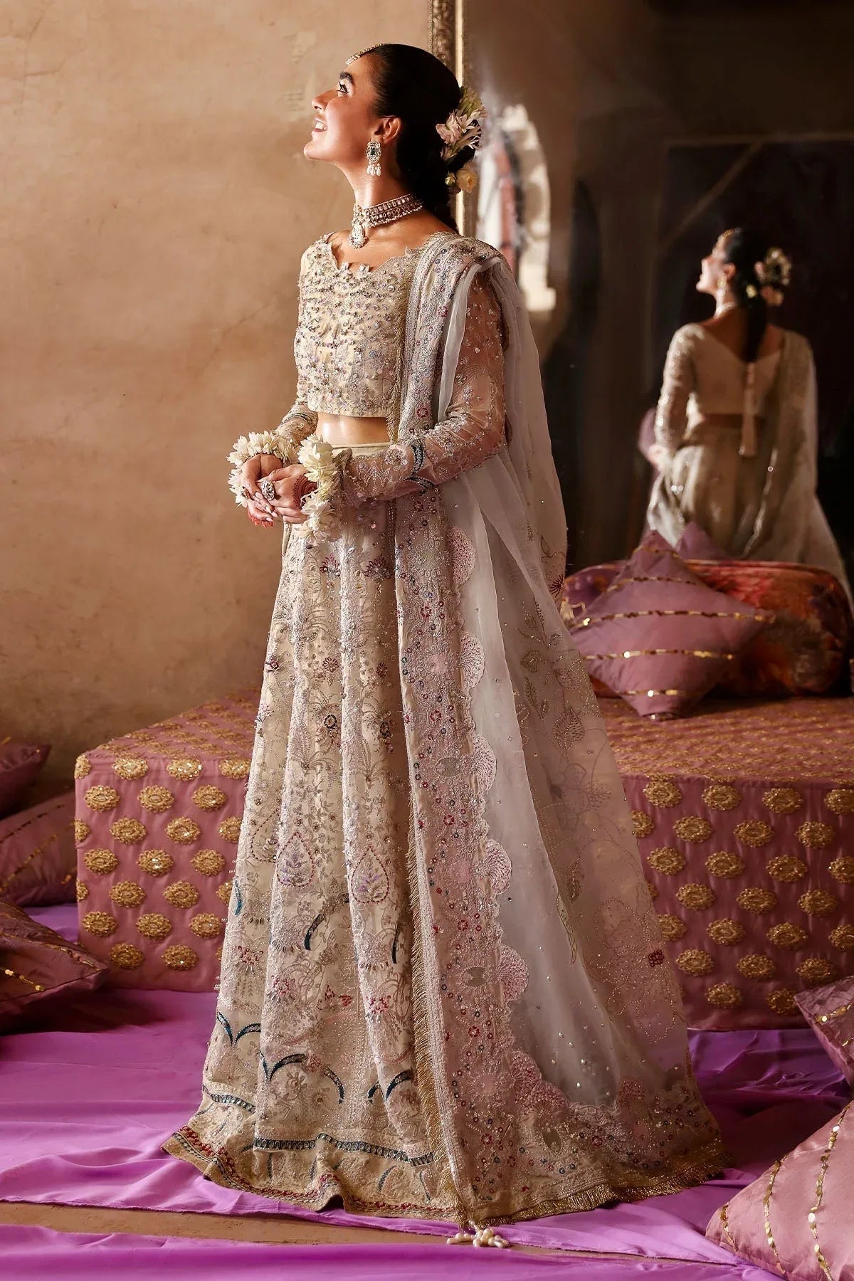Nureh | Jhoomro Wedding Formals | NL-72 CHANDNI - Aqsa Fabrics