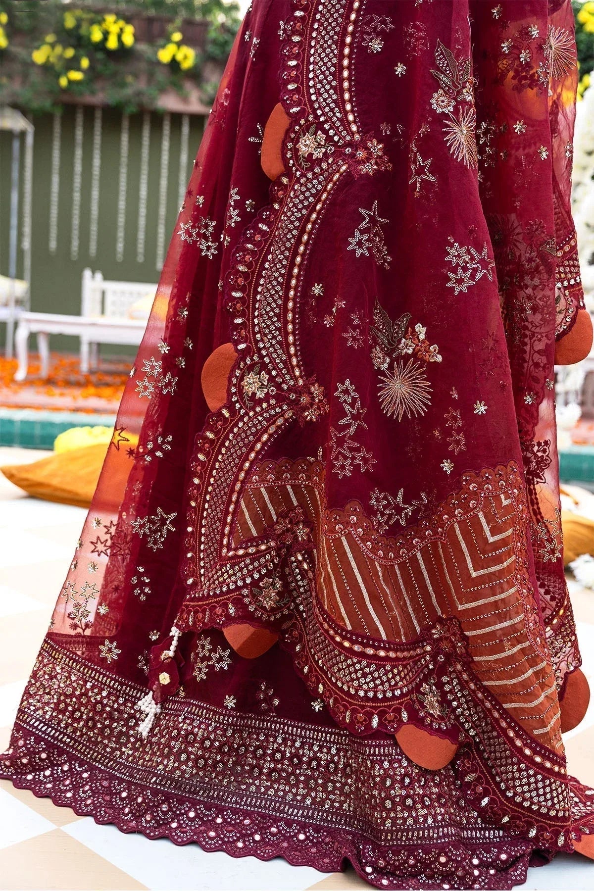 Nureh | Jhoomro Wedding Formals | NL-53 - MAHRO - Aqsa Fabrics