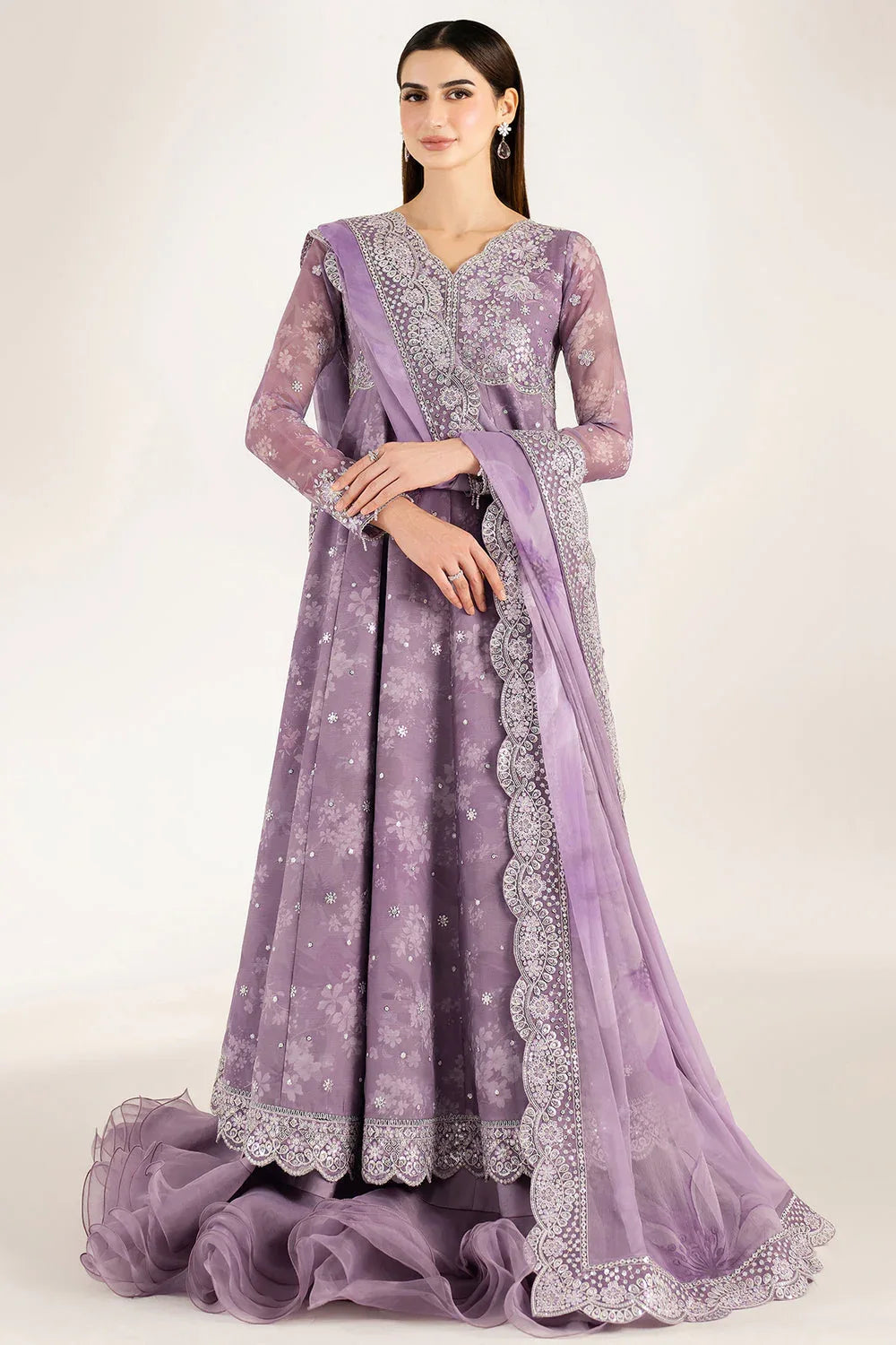 Farasha | Fiorella Formals | Violet Dreams - Aqsa Fabrics
