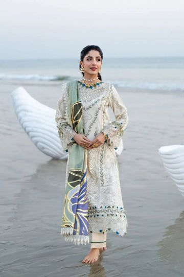 Aabyaan | Saagar Luxury Lawn 25 | ARSIN (AS-04) - Aqsa Fabrics