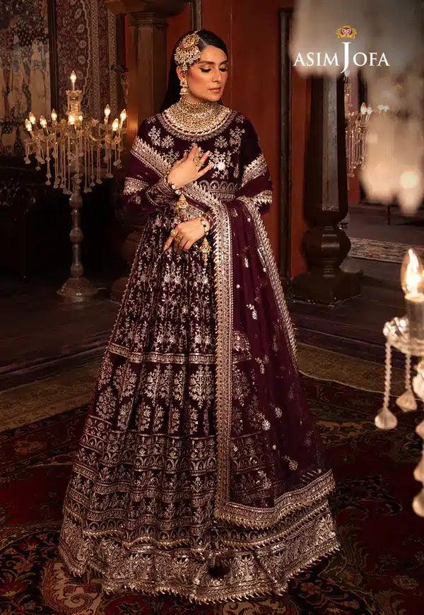 Asim Jofa | Makhmal Wedding Velvet 23 | AJMM-11 - Aqsa Fabrics