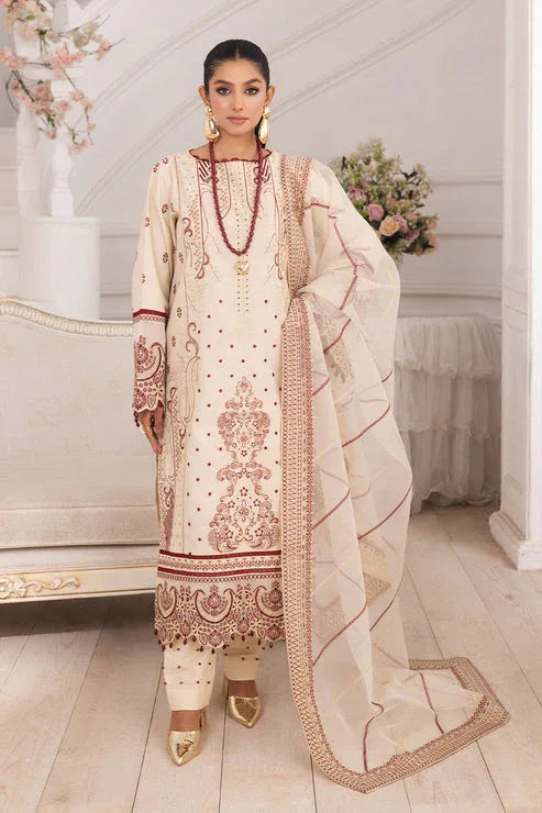 Maryum N Maria | Mira Luxury Lawn | BEHNAZ - FS50098 - Aqsa Fabrics