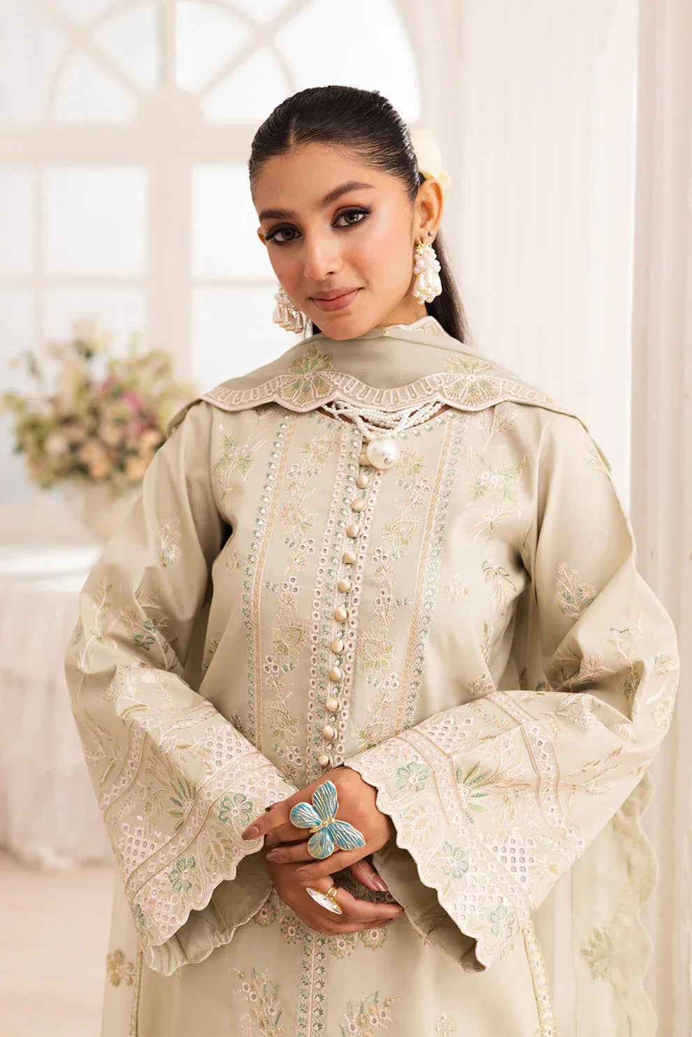 Maryum N Maria | Mira Luxury Lawn | ESMAT - FS50099 - Aqsa Fabrics