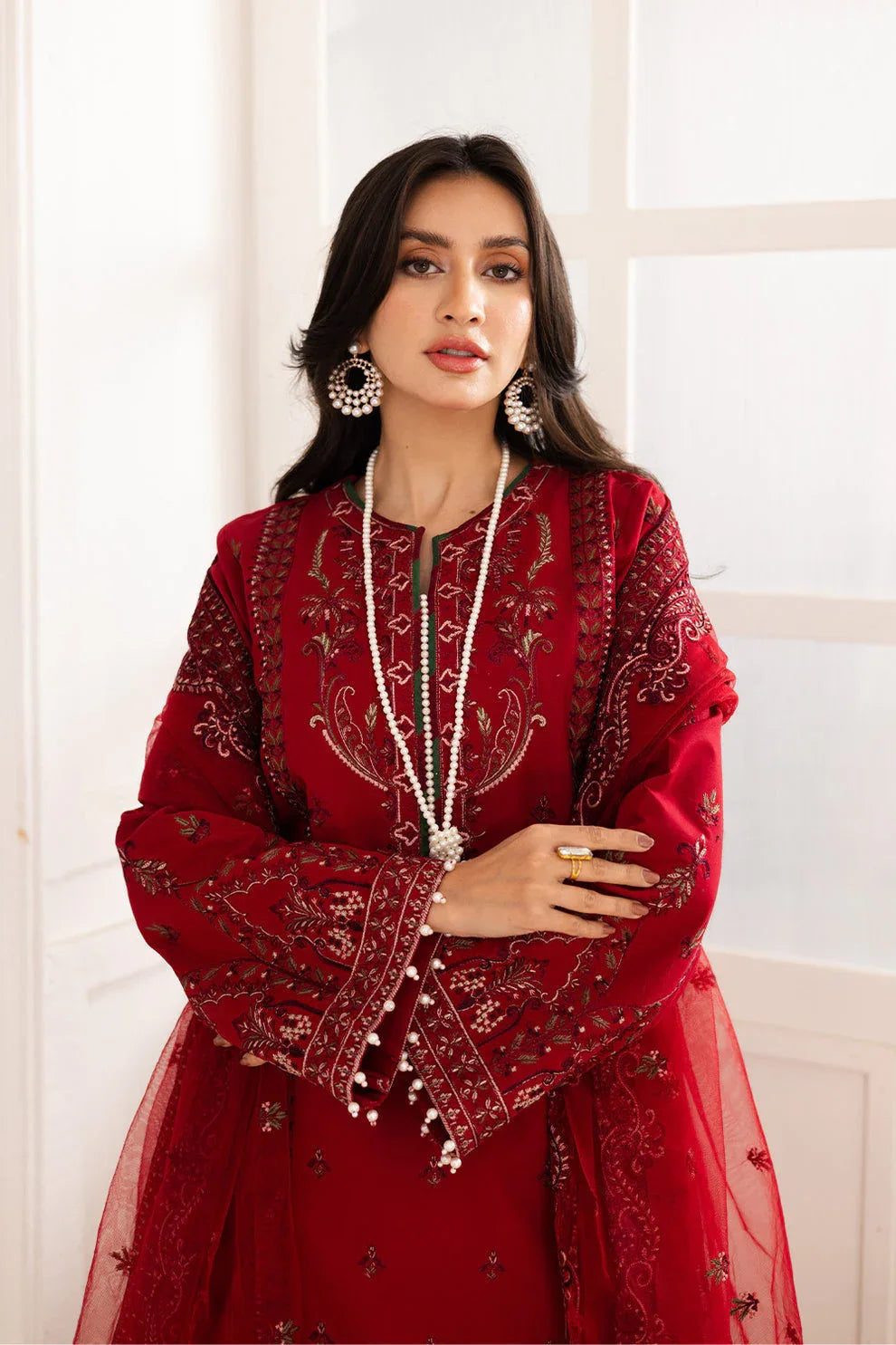 Maryum N Maria | Mira Luxury Lawn | GULMAR - FS50100 - Aqsa Fabrics