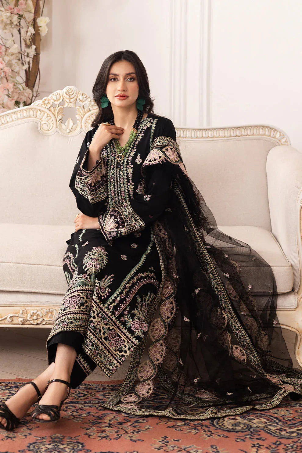Maryum N Maria | Mira Luxury Lawn | SARA - FS50103 - Aqsa Fabrics