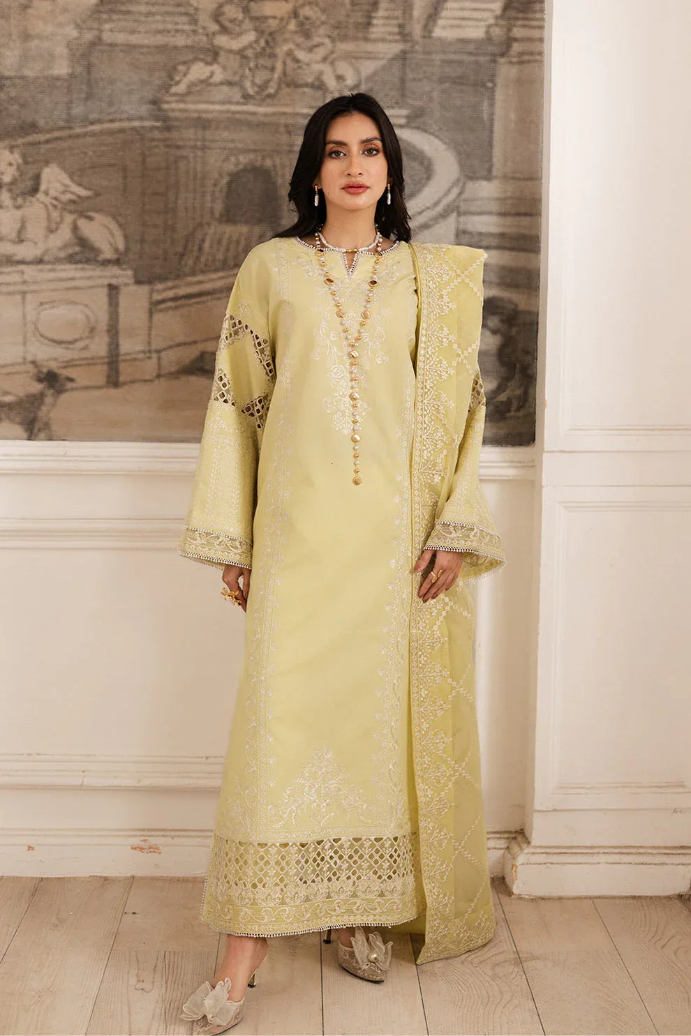 Maryum N Maria | Mira Luxury Lawn | HAYAT - FS50104 - Aqsa Fabrics
