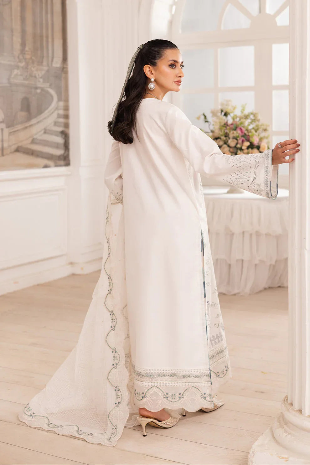 Maryum N Maria | Mira Luxury Lawn | MAIRA - FS50107 - Aqsa Fabrics