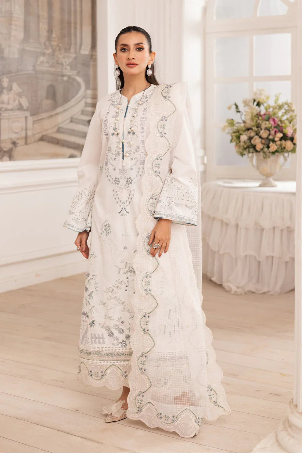 Maryum N Maria | Mira Luxury Lawn | MAIRA - FS50107 - Aqsa Fabrics