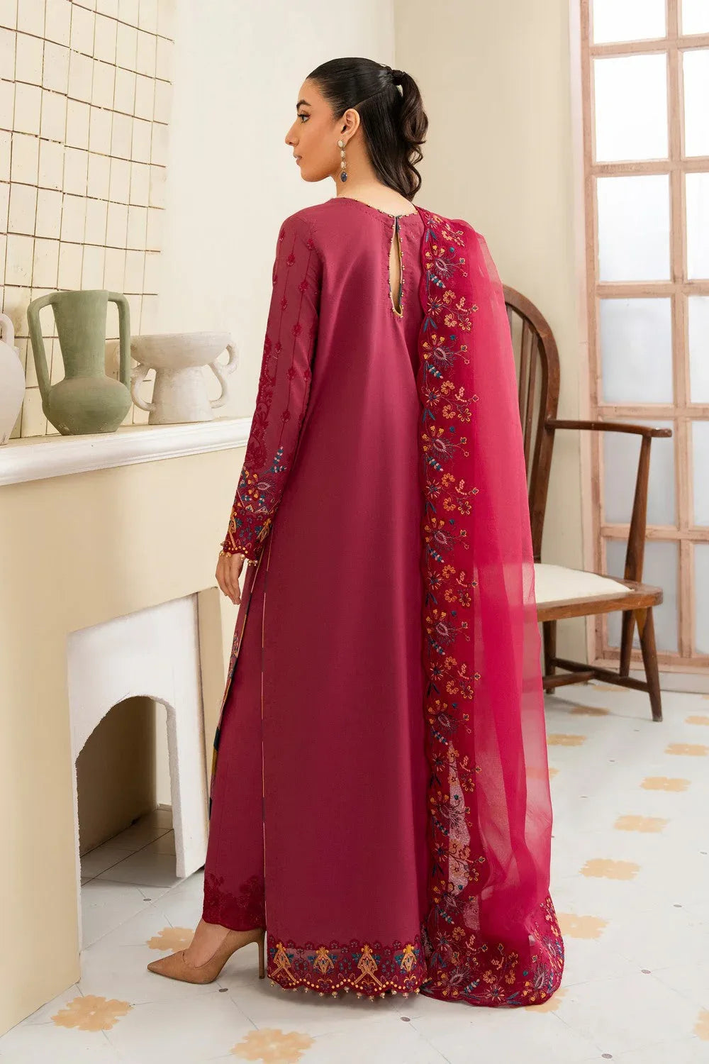 Maryum N Maria | Luxury Lawn 25 | AFINA - MS50108 - Aqsa Fabrics