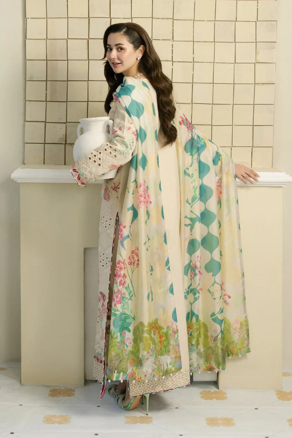 Maryum N Maria | Luxury Lawn 25 | AEISHA - MS50109 - Aqsa Fabrics