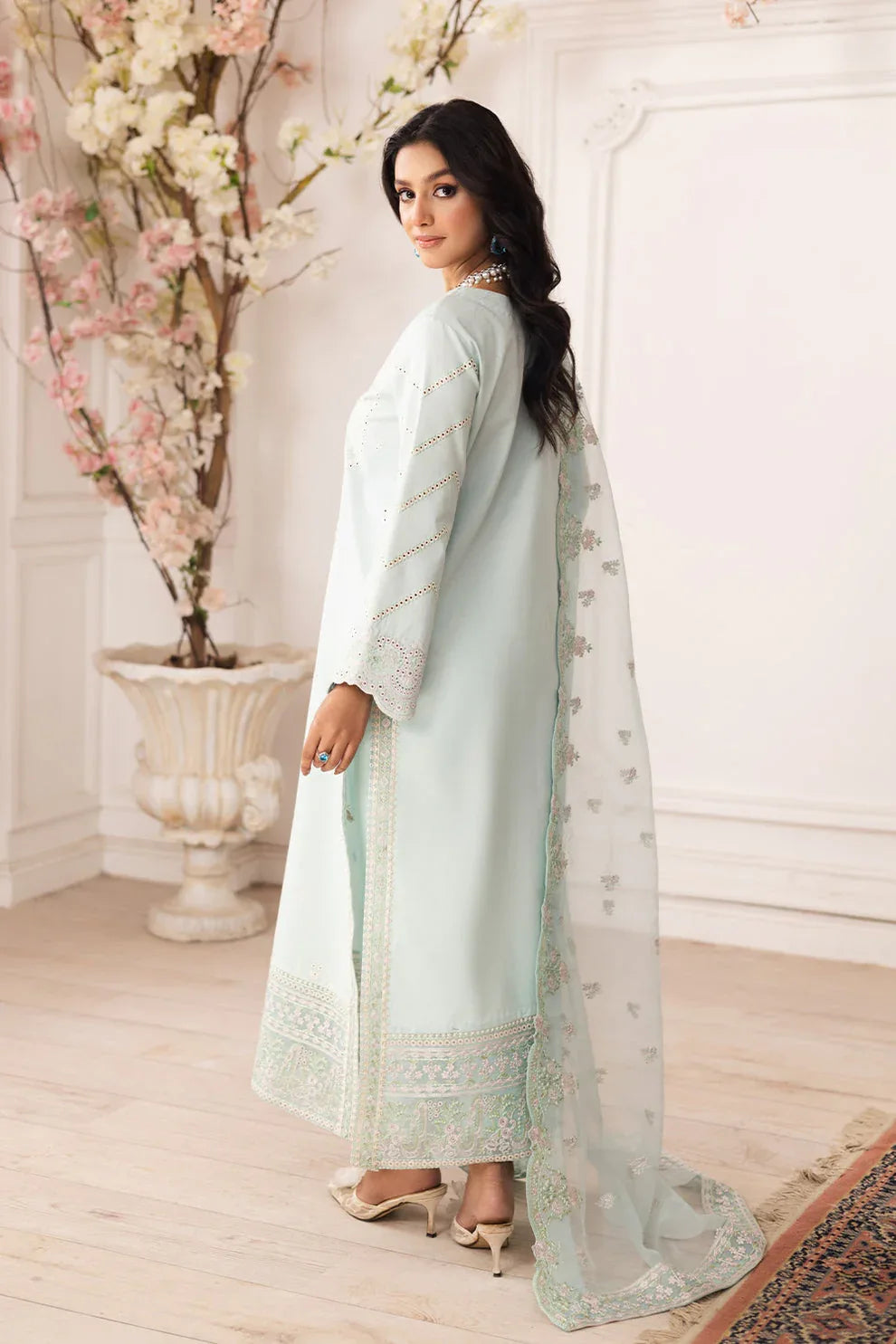 Maryum N Maria | Mira Luxury Lawn | ROBAB - FS50110 - Aqsa Fabrics