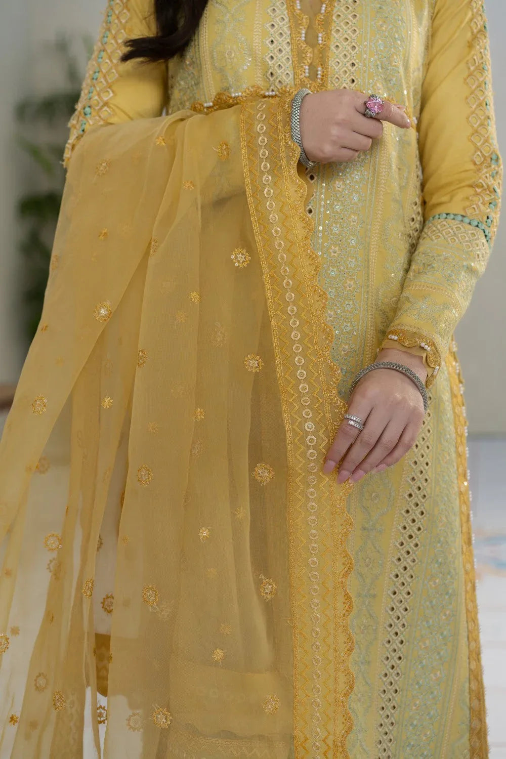 Maryum N Maria | Luxury Lawn 25 | AERIN - MS50111 - Aqsa Fabrics